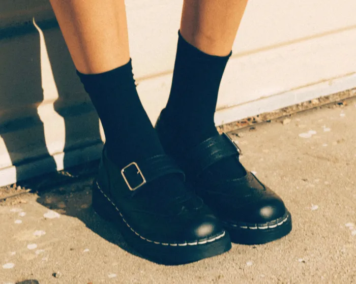 TUK Shoes Vegan Women Black TUKskin Vegan Brogue Mary Janes TUK Shoes Vegan Women Black TUKskin Vegan Brogue Mary Janes
