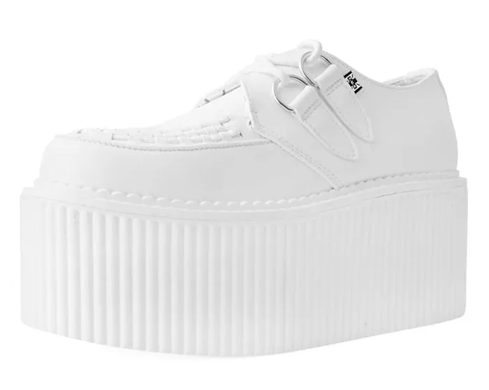 TUK Shoes Vegan Women White TUKskin Classic Stratocreeper