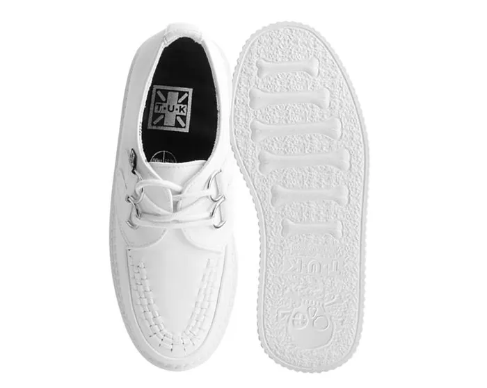 TUK Shoes Vegan Women White TUKskin Classic Stratocreeper TUK Shoes Vegan Women White TUKskin Classic Stratocreeper
