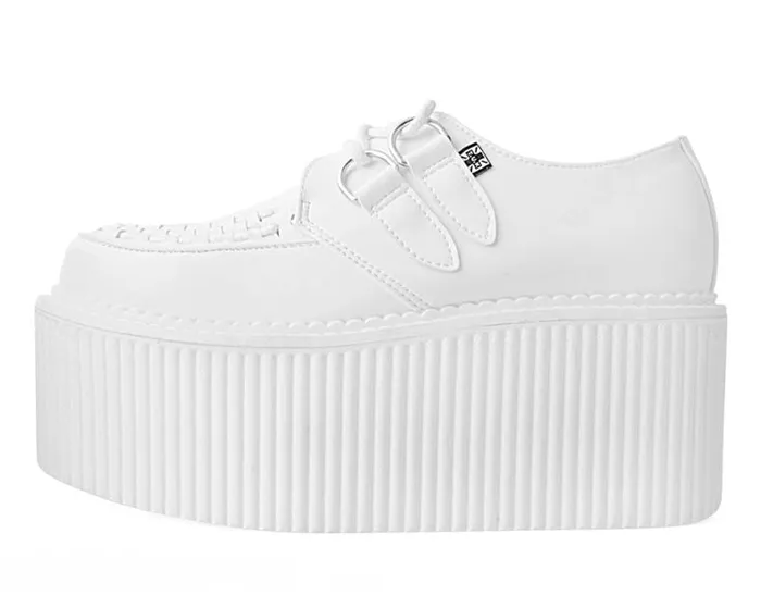 TUK Shoes Vegan Women White TUKskin Classic Stratocreeper TUK Shoes Vegan Women White TUKskin Classic Stratocreeper