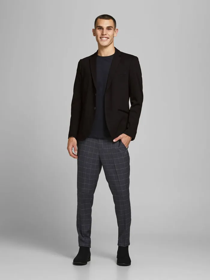 Tailoring JACK and JONES Mens PHIL JERSEY BLAZER Black Black