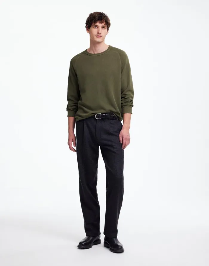 Tees Men Madewell Thermal LongSleeve Tee Dried Olive