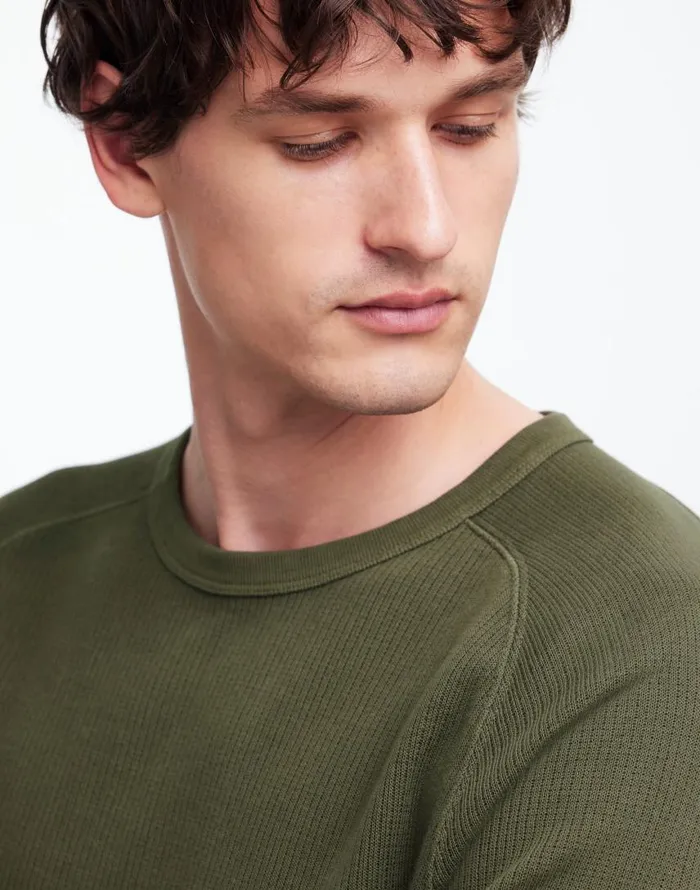 Tees Men Madewell Thermal LongSleeve Tee Dried Olive