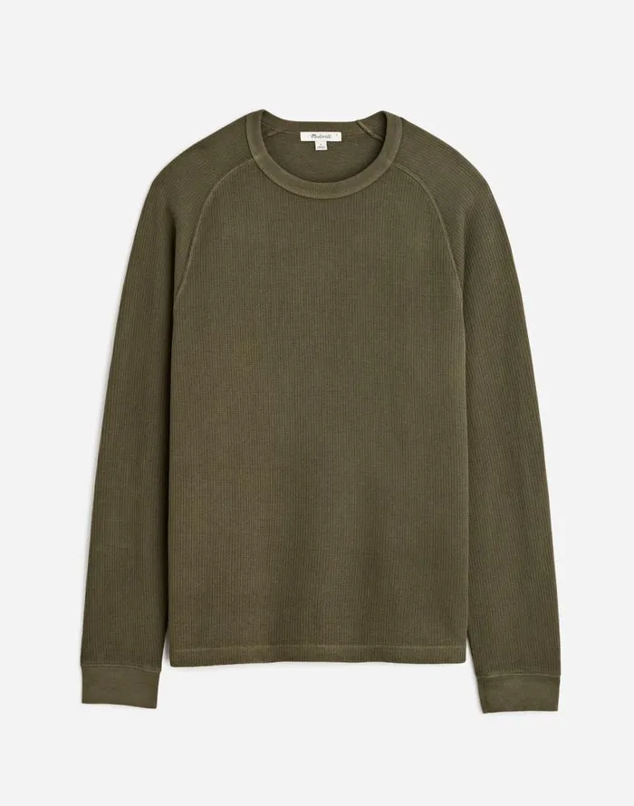 Tees Men Madewell Thermal LongSleeve Tee Dried Olive