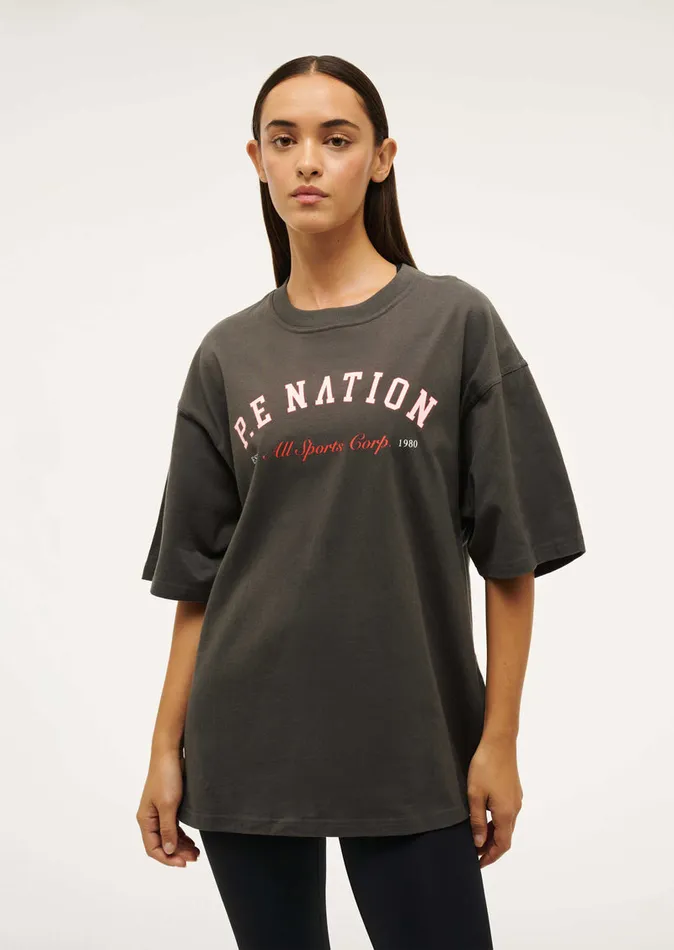 Tees PE Nation Women OVERLAND TEE IN GUNMETAL