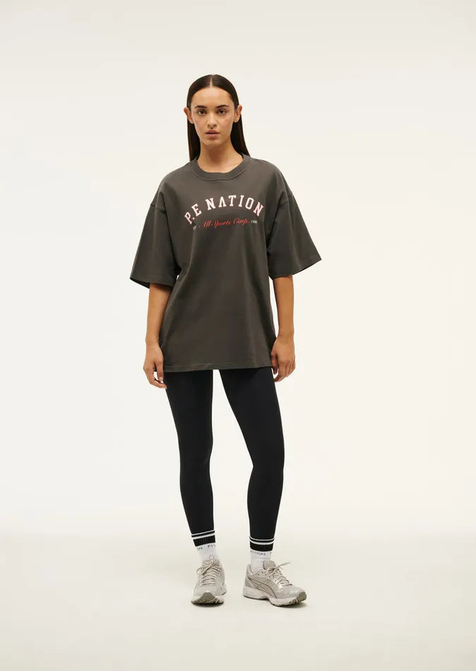 Tees PE Nation Women OVERLAND TEE IN GUNMETAL