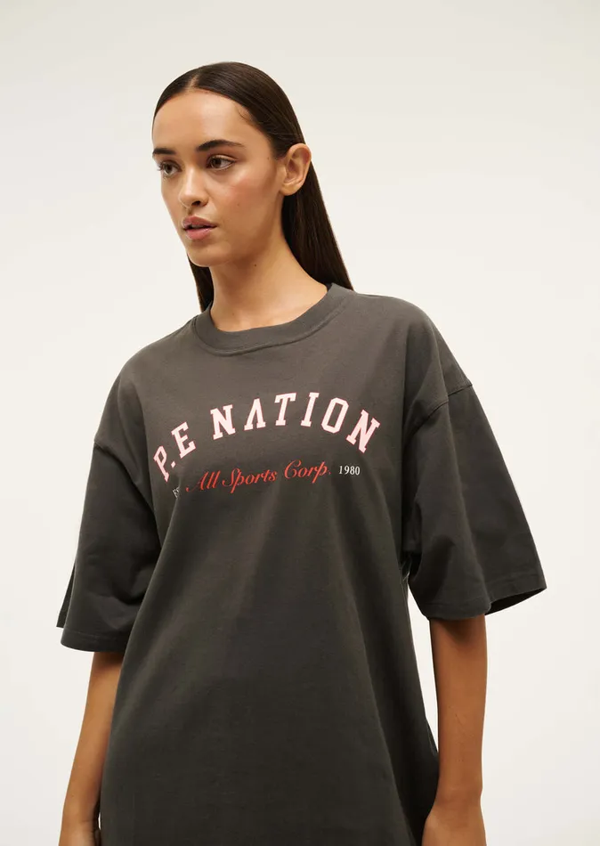 Tees PE Nation Women OVERLAND TEE IN GUNMETAL