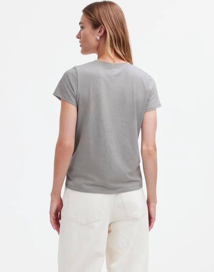 Tees Women Madewell Northside Vintage Tee Light Hthr Grey