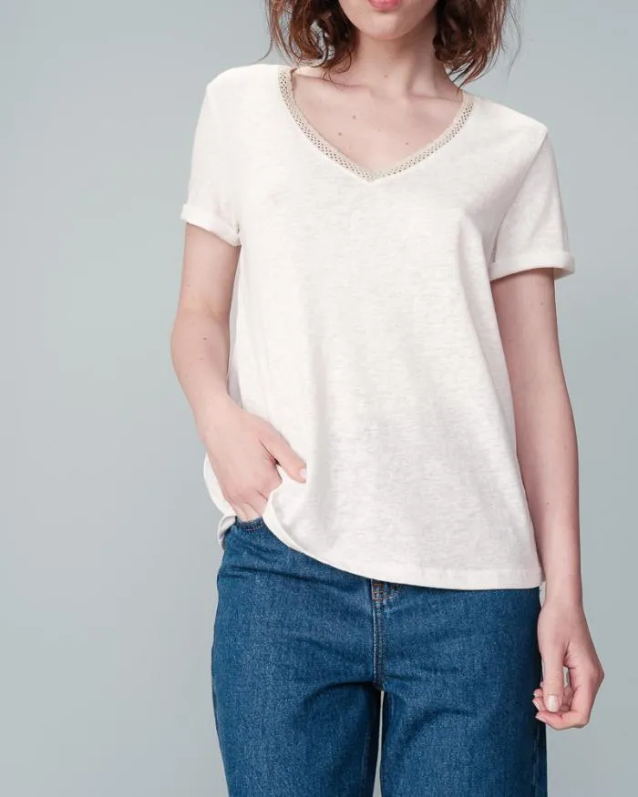 TEESHIRT ECRU NOA Shop Grace and Mila ShortSleeves Tshirts