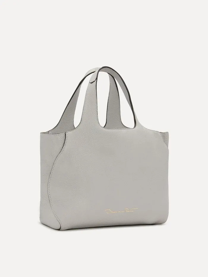 The Mini Topaz Grigio Perla Women Oscar De La Renta Signature Handbags The Mini Topaz Grigio Perla Women Oscar De La Renta Signature Handbags