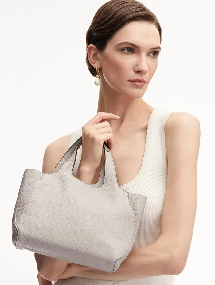 The Mini Topaz Grigio Perla Women Oscar De La Renta Signature Handbags The Mini Topaz Grigio Perla Women Oscar De La Renta Signature Handbags