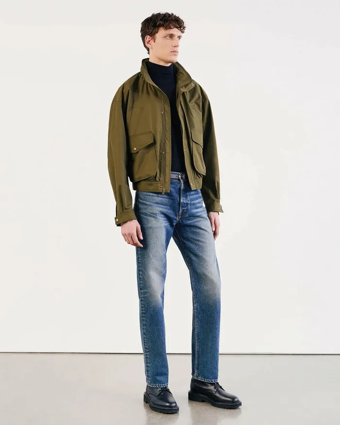 THEO JACKET Olive Green Men Nili Lotan Jackets and Coats