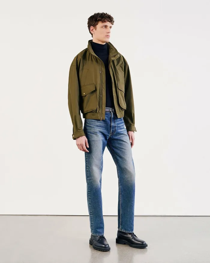 THEO JACKET Olive Green Men Nili Lotan Jackets and Coats
