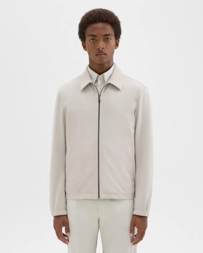 Theory Brody Jacket In Precision Ponte Putty Men Blazers Jackets
