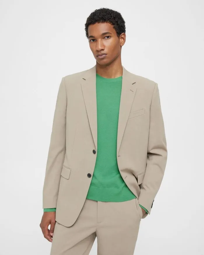 Theory Chambers Blazer In Neoteric Twill Bark Men Blazers Jackets