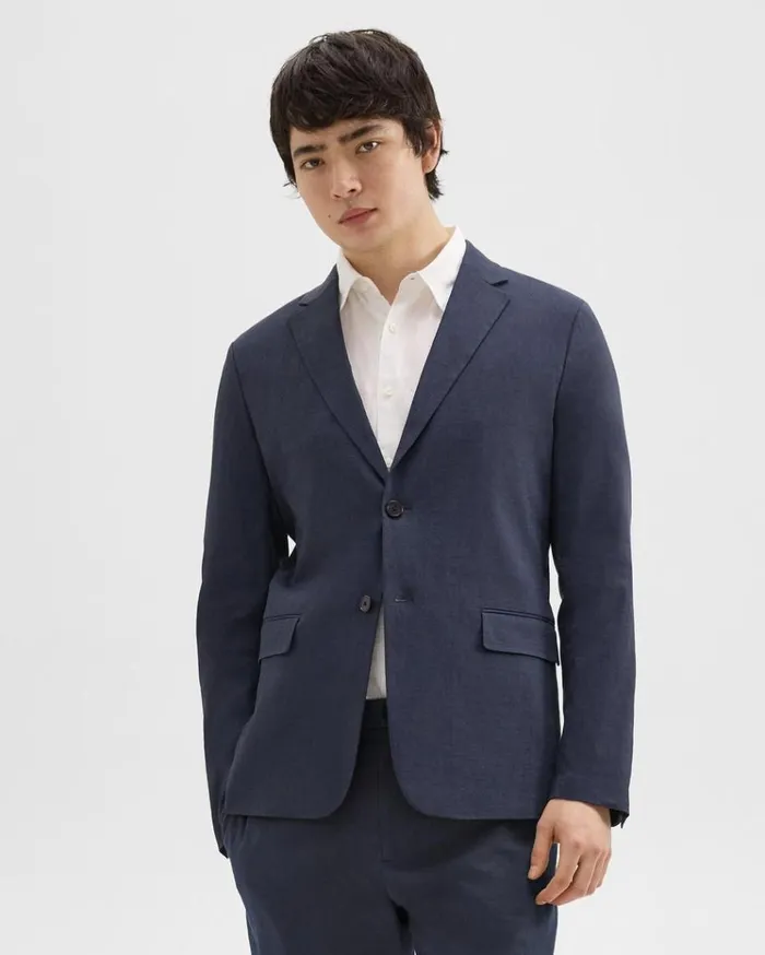 Theory Clinton Blazer In Good Linen Space Men Blazers Jackets