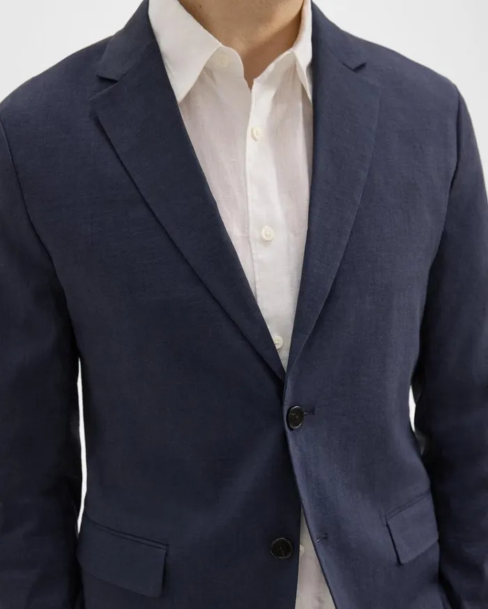 Theory Clinton Blazer In Good Linen Space Men Blazers Jackets