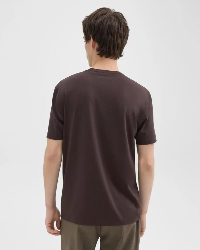 Theory Dorian Tee In Active Knit Hickory Men TShirts Polos Theory Dorian Tee In Active Knit Hickory Men TShirts Polos