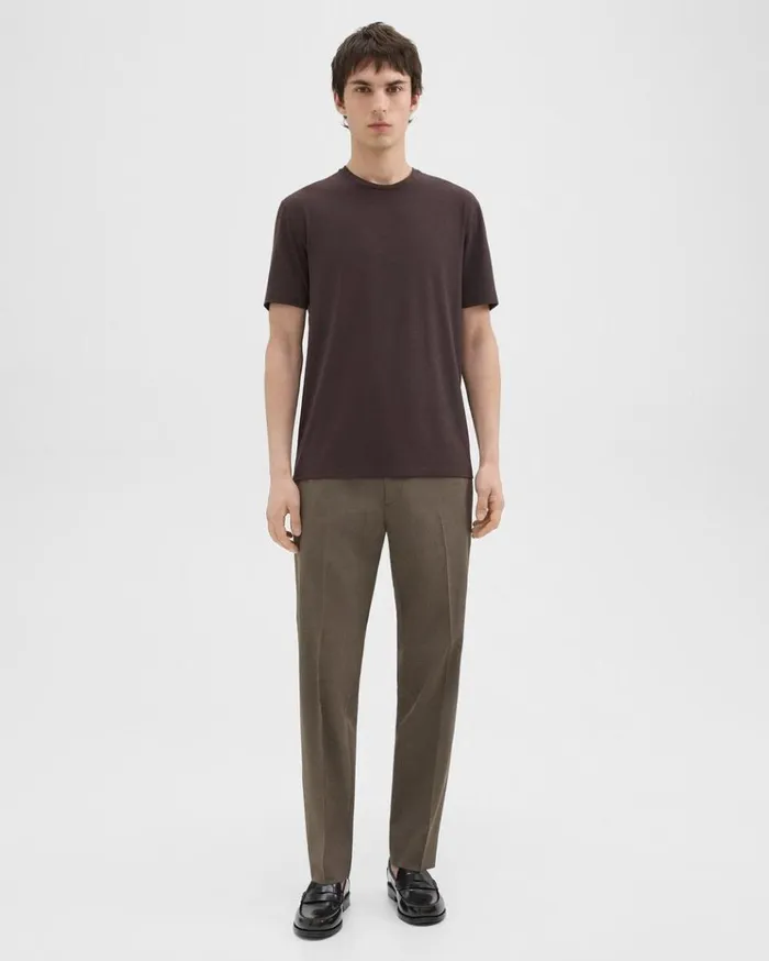 Theory Dorian Tee In Active Knit Hickory Men TShirts Polos Theory Dorian Tee In Active Knit Hickory Men TShirts Polos