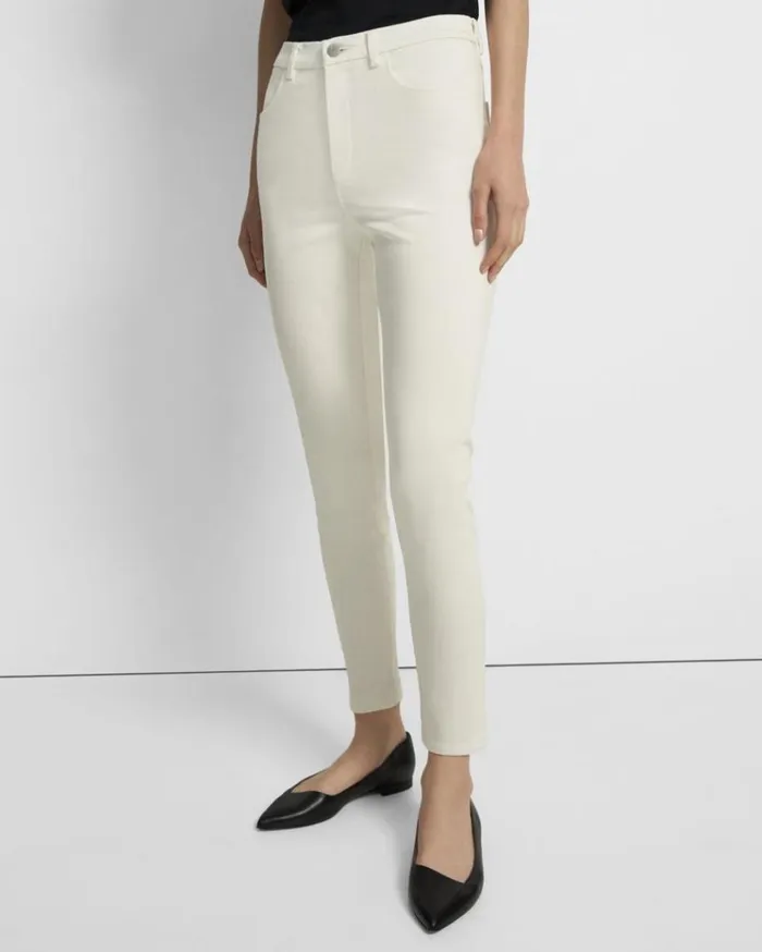 Theory J Brand Jegging In Stretch Twill Off White Women Pants Theory J Brand Jegging In Stretch Twill Off White Women Pants