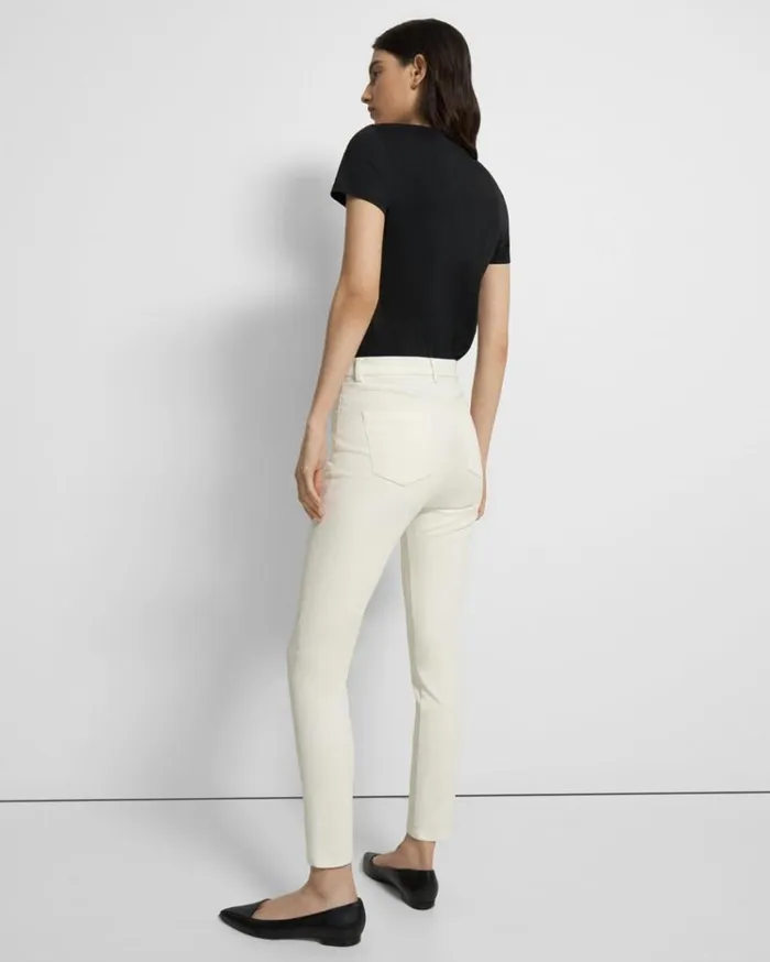 Theory J Brand Jegging In Stretch Twill Off White Women Pants Theory J Brand Jegging In Stretch Twill Off White Women Pants