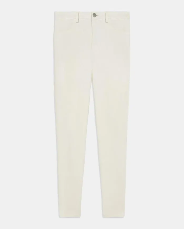 Theory J Brand Jegging In Stretch Twill Off White Women Pants Theory J Brand Jegging In Stretch Twill Off White Women Pants