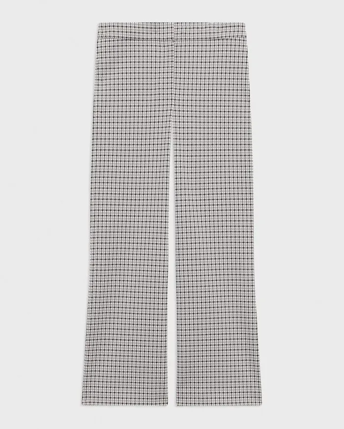 Theory Kick Pant In Stretch Houndstooth Knit Cinder Multi Women Pants Theory Kick Pant In Stretch Houndstooth Knit Cinder Multi Women Pants