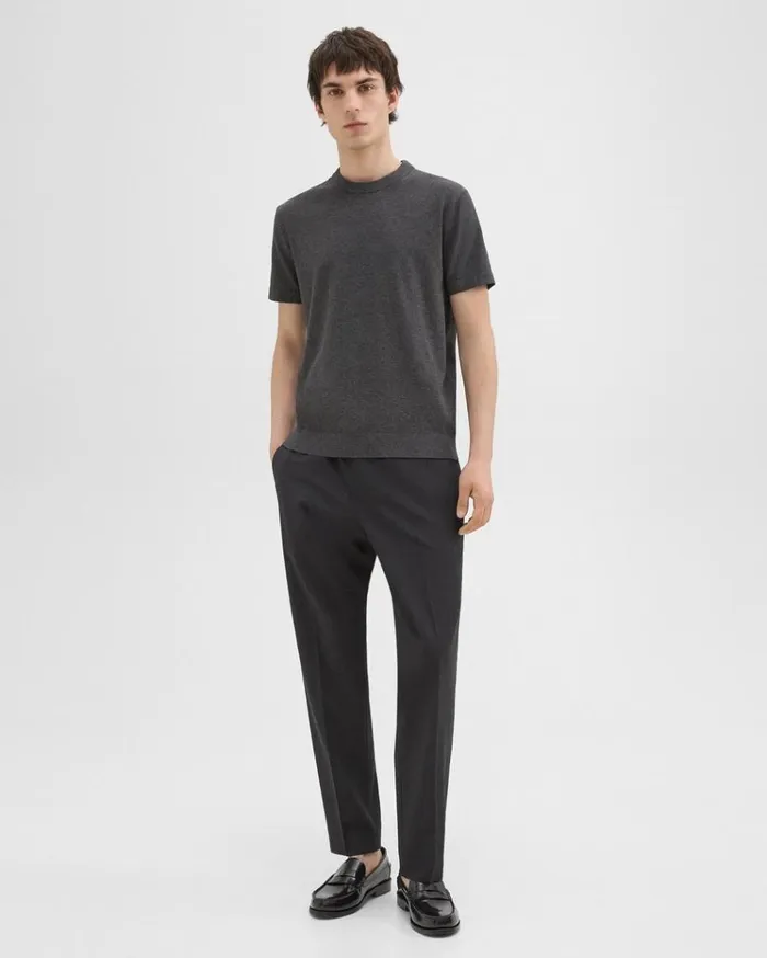 Theory Sarior Tee In Light Bilen Pestle Melange Men Sweaters Cardigans Theory Sarior Tee In Light Bilen Pestle Melange Men Sweaters Cardigans