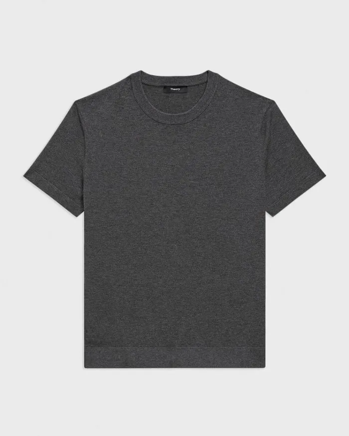 Theory Sarior Tee In Light Bilen Pestle Melange Men Sweaters Cardigans Theory Sarior Tee In Light Bilen Pestle Melange Men Sweaters Cardigans