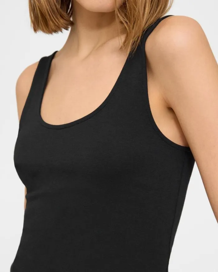 Theory Scoop Neck Tank In Stretch Cotton Black Women TShirts Tank Tops Theory Scoop Neck Tank In Stretch Cotton Black Women TShirts Tank Tops