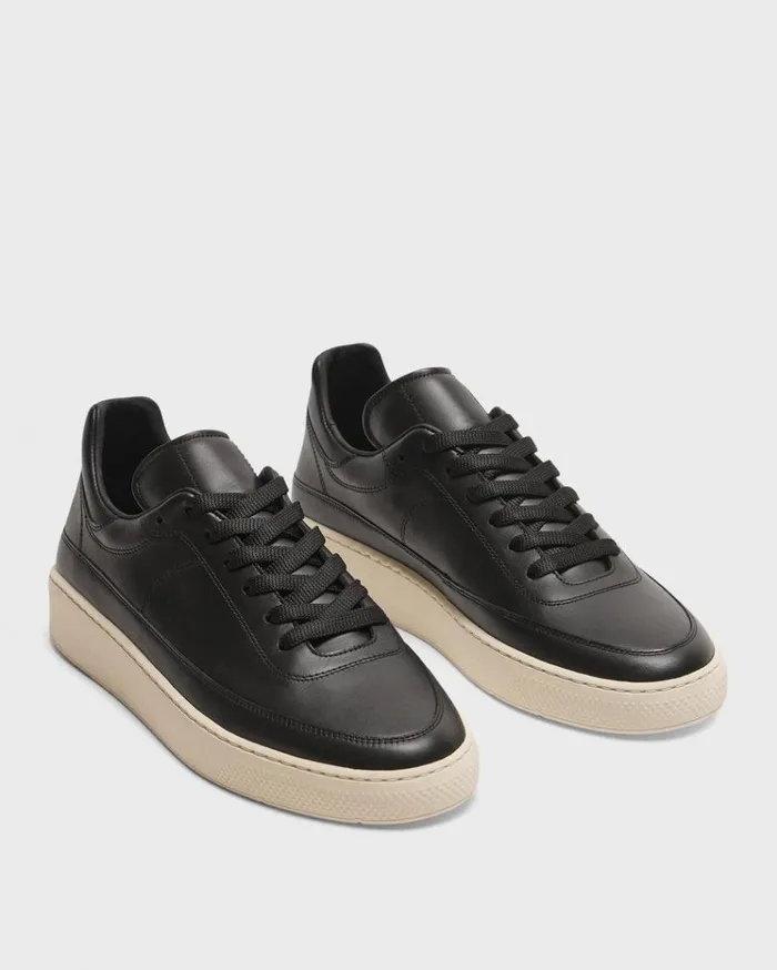 Theory Sneaker In Leather Black Women Shoes
