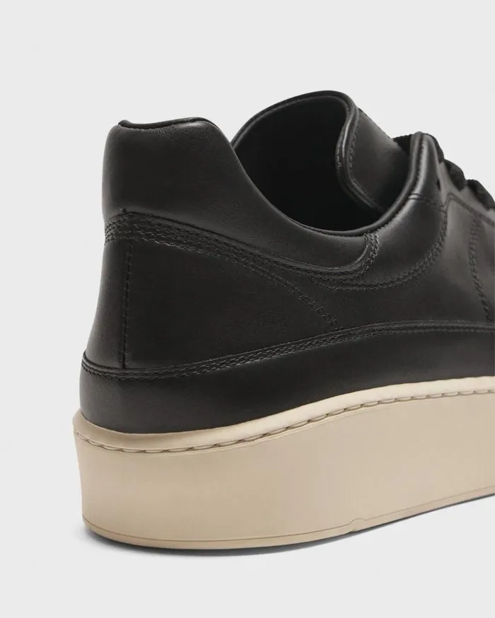 Theory Sneaker In Leather Black Women Shoes