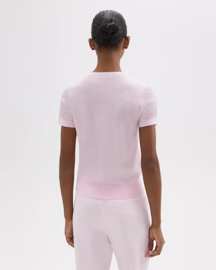 Theory Sweater Tee In Regal Wool Bloom Women TShirts Tank Tops