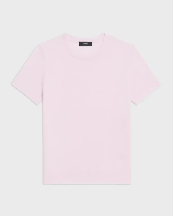 Theory Sweater Tee In Regal Wool Bloom Women TShirts Tank Tops