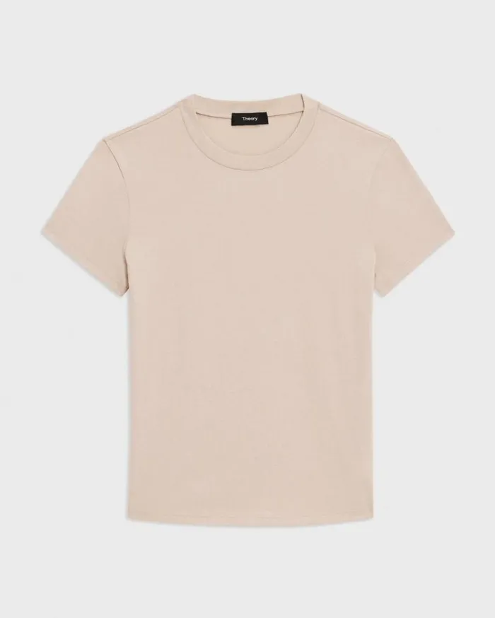 Theory Tiny Tee In Organic Cotton Canvas Women TShirts Tank Tops Theory Tiny Tee In Organic Cotton Canvas Women TShirts Tank Tops