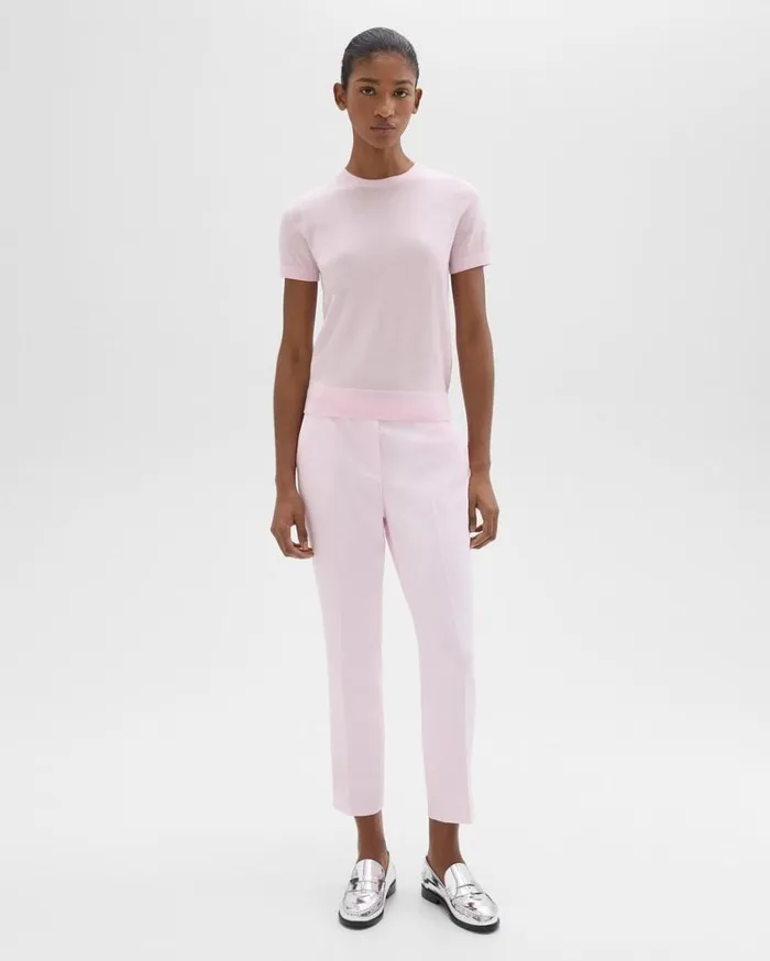 Theory Treeca PullOn Pant In Admiral Crepe Bloom Women Pants