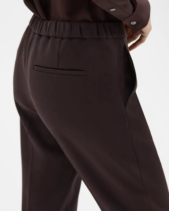Theory Treeca PullOn Pant In Admiral Crepe Mink Women Pants