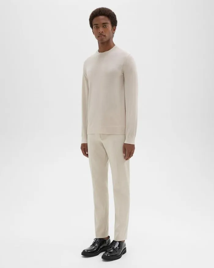Theory Zaine Pant In Stretch Cotton New Sand Men Suits Theory Zaine Pant In Stretch Cotton New Sand Men Suits