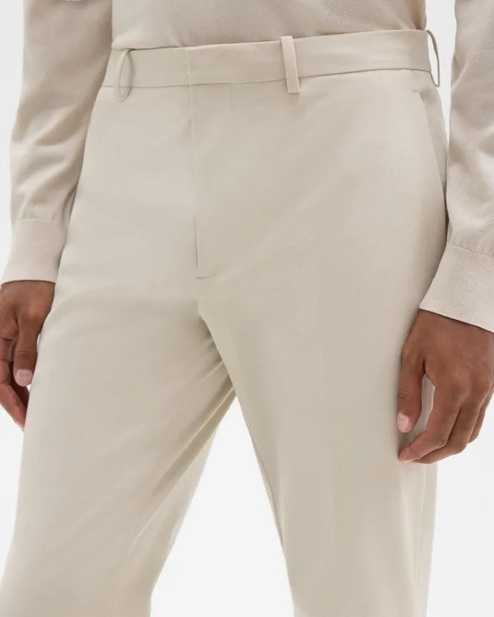 Theory Zaine Pant In Stretch Cotton New Sand Men Suits Theory Zaine Pant In Stretch Cotton New Sand Men Suits