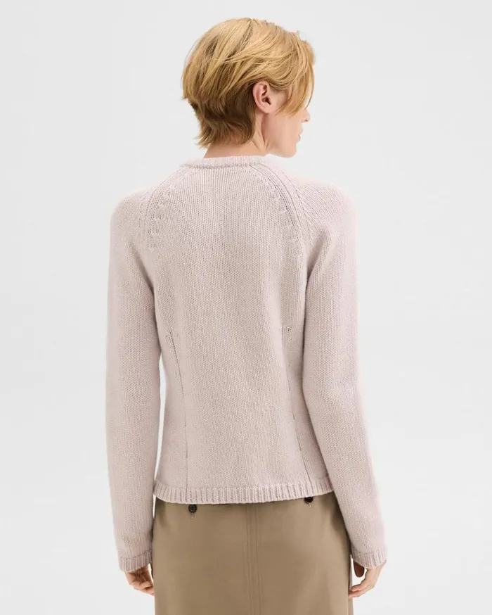 Theory ZipUp Cardigan In Felted WoolCashmere Soft Opal Women Sweaters Cardigans