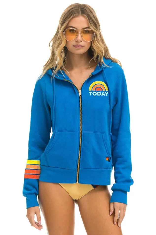 Today Show Zip Hoodie 8211 Ocean WomenMen Aviator Nation Hoodies