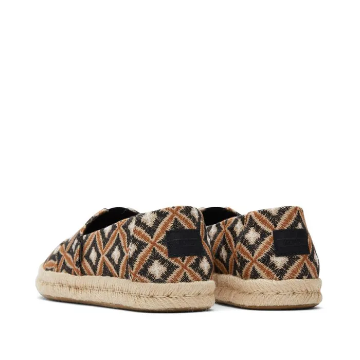 Toms Alpargatas Alpargata Rope 20 Espadrille Geometric Black 8211 Women Toms Alpargatas Alpargata Rope 20 Espadrille Geometric Black 8211 Women