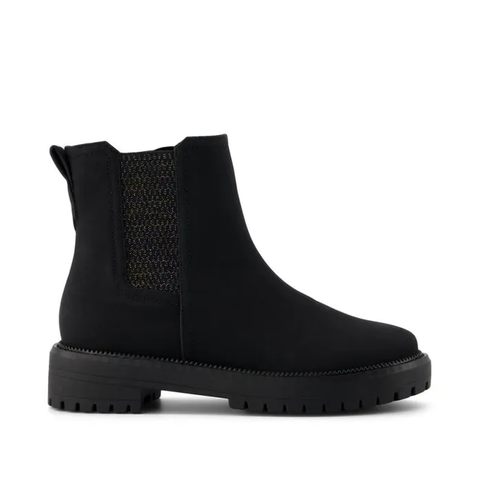 Toms Boots and Booties Bennet Kids Boot Black Nubuck Pu 8211 Kids