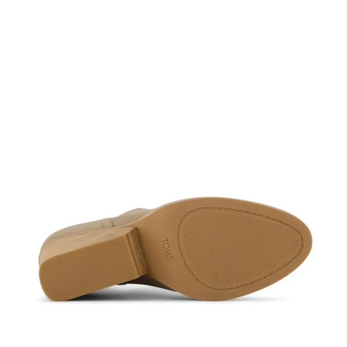 Toms Boots and Booties Eliza Heeled Boot Dune Nubuck Leather 8211 Women Toms Boots and Booties Eliza Heeled Boot Dune Nubuck Leather 8211 Women