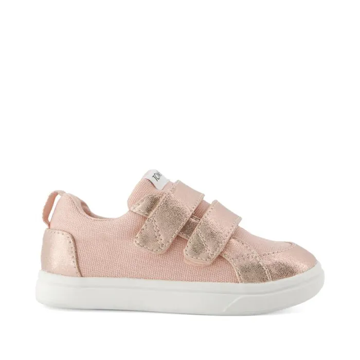 Toms Dress Casual Cruz Double Strap Toddler Sneaker Pale Rose Metallic Pu 8211 Kids Toms Dress Casual Cruz Double Strap Toddler Sneaker Pale Rose Metallic Pu 8211 Kids