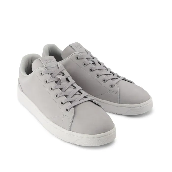 Toms Dress Casual TRVL LITE LaceUp Sneaker Light Gray Leather 8211 Men Toms Dress Casual TRVL LITE LaceUp Sneaker Light Gray Leather 8211 Men