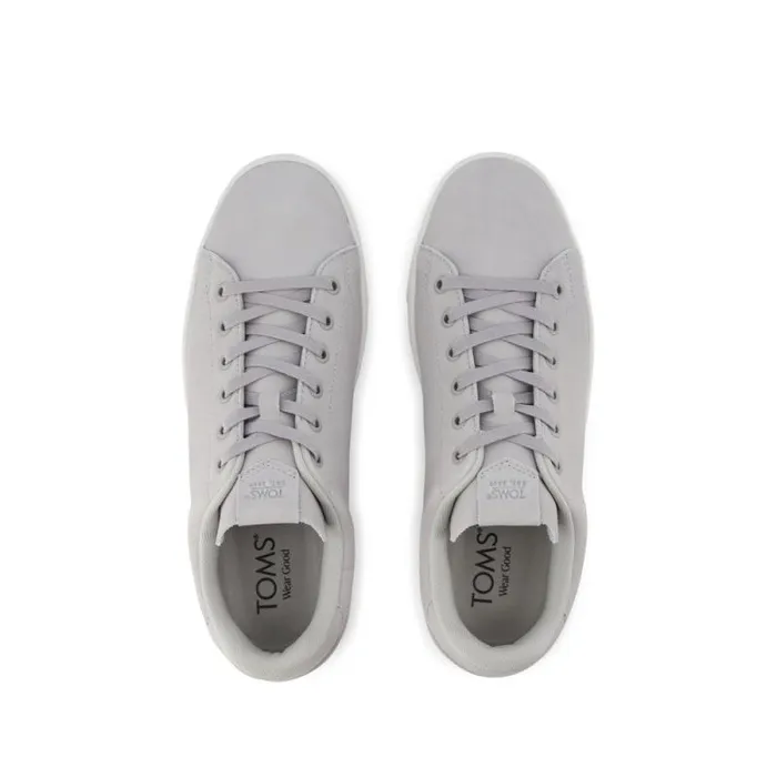 Toms Dress Casual TRVL LITE LaceUp Sneaker Light Gray Leather 8211 Men Toms Dress Casual TRVL LITE LaceUp Sneaker Light Gray Leather 8211 Men