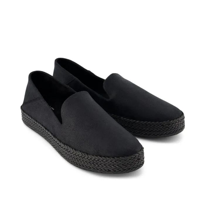 Toms Espadrilles Carolina Espadrille Metallic Black Suede 8211 Women Toms Espadrilles Carolina Espadrille Metallic Black Suede 8211 Women