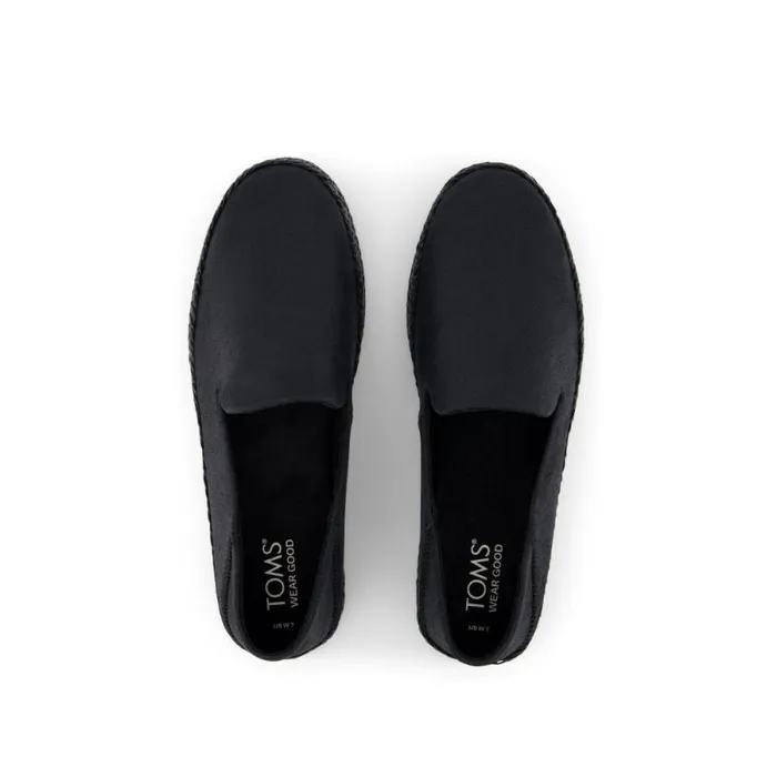 Toms Espadrilles Carolina Espadrille Metallic Black Suede 8211 Women Toms Espadrilles Carolina Espadrille Metallic Black Suede 8211 Women