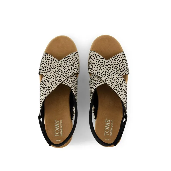 Toms Espadrilles Diana Crossover Wedge Sandal Mini Cheetah 8211 Women Toms Espadrilles Diana Crossover Wedge Sandal Mini Cheetah 8211 Women